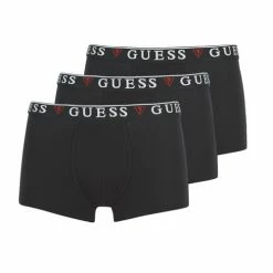 Promo 🧨 Guess U97G01-JR003-A996 X3 Boxers Couleur Noir 💯