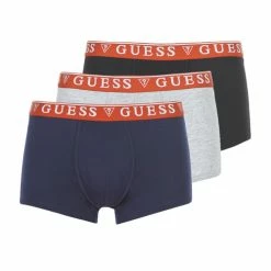 Meilleure affaire 🧨 Guess U97G01-JR003-HE90 X3 Boxers Couleur Noir / Marine / Blanc 🔔