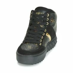 Meilleure vente 🧨 Guess FIXIN Baskets mode Couleur Noir ✔️ -Guess Soldes Boutique 15365612 500 C