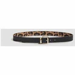 Bon marché ✨ Guess Ceinture Femme Reversible Leanne BW7130VIN30 Noir/Leopard Accessoires textile Couleur Multicolore 💯 -Guess Soldes Boutique 15506158 500 D