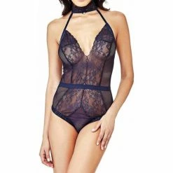 Acheter 🤩 Guess Body Kinship dentelle Autres types de lingerie Couleur Bleu 🔥