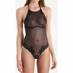 Meilleure vente 😀 Guess Body Noeud rouge Autres types de lingerie Couleur Noir 🛒