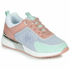 Budget 💯 Guess FL5MR5-FAB12-LBLUE Baskets mode Couleur Rose / Bleu 😍
