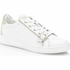 De gros ✨ Guess Baskets Femme 👟 Sneaker Gio Blanc Baskets mode Couleur Blanc 😀