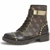 Coupon ❤️ Guess Bottines Femme FL8HHAFAL10 Haleigha Noir/Marron Bottes Couleur Noir 🥰 -Guess Soldes Boutique 16443654 500 A