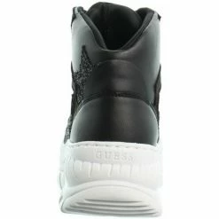 Nouveau 🛒 Guess Baskets ref_46687 Black Baskets mode Couleur Noir 👍 -Guess Soldes Boutique 16499024 500 C