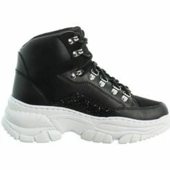 Nouveau 🛒 Guess Baskets ref_46687 Black Baskets mode Couleur Noir 👍 -Guess Soldes Boutique 16499024 500 D