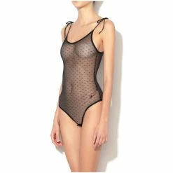 Grosses soldes 🔔 Guess Body Noir Plumetis Autres types de lingerie Couleur Noir ❤️