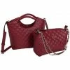 De gros 🎉 Guess Femme Sac Bandouliere MIRIAM Rouge Bordeaux Besaces / Sacs bandoulière Couleur Bordeaux 👏 -Guess Soldes Boutique 16712827 500 A