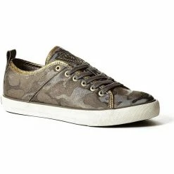 Promo 🌟 Guess Baskets Femme Jolie Camouflage Blue Baskets mode Couleur Bleu ❤️