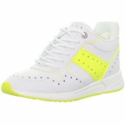 Les meilleures critiques de 🎉 Guess Basket rejy ref_48267 Blanc jaune Baskets mode Couleur Jaune 🥰