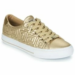 Bon marché 🎉 Guess GOLDENN Baskets mode Couleur Doré ✔️