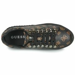 Grosses soldes 🤩 Guess FAIREST Baskets mode Couleur Noir / Marron 😉 -Guess Soldes Boutique 17528686 500 F