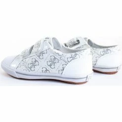 Top 10 ✔️ Guess laverne low Baskets mode Couleur Blanc 😀 -Guess Soldes Boutique 18225595 500 C