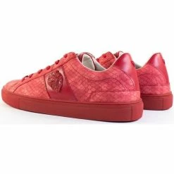 Vente flash 🔔 Guess leather Baskets mode Couleur Rouge 🔥 -Guess Soldes Boutique 18229179 500 C
