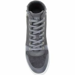 Meilleure vente 🔥 Guess Baskets Femme Montante Gensia en Cuir Gris Baskets mode Couleur Gris 🤩 9 Meilleure vente 🔥 Guess Baskets Femme Montante Gensia en Cuir Gris Baskets mode Couleur Gris 🤩 -Guess Soldes Boutique 18265489 500 D