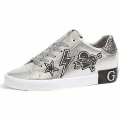 Le moins cher 💯 Guess Baskets Femme FL8PAHELE12 Path Argent Baskets mode Couleur Argent 🔥