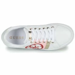 Meilleur prix 😉 Guess REATA Baskets mode Couleur Blanc ✔️ -Guess Soldes Boutique 18592783 500 F