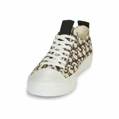 Bon marché ✨ Guess EDERLA Baskets mode Couleur Beige / Noir 😍 -Guess Soldes Boutique 18592801 500 C