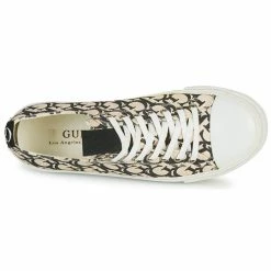 Bon marché ✨ Guess EDERLA Baskets mode Couleur Beige / Noir 😍 -Guess Soldes Boutique 18592801 500 F