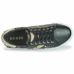 Acheter 😉 Guess RICENA Baskets mode Couleur Noir 😍 -Guess Soldes Boutique 18592802 500 F