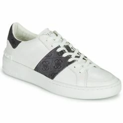 Meilleure affaire 😍 Guess VERONA Baskets mode Couleur Blanc ⌛