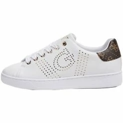 Nouveau 🔥 Guess Basket ref_50901 White Baskets mode Couleur Blanc 🔔 -Guess Soldes Boutique 18816883 500 B