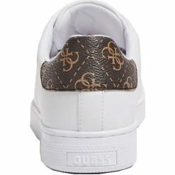 Nouveau 🔥 Guess Basket ref_50901 White Baskets mode Couleur Blanc 🔔 -Guess Soldes Boutique 18816883 500 D