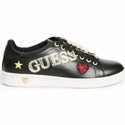 Meilleure affaire 🔥 Guess Baskets Femme 👟 Sneaker Super Active Lady Noir Baskets mode Couleur Noir 💯 -Guess Soldes Boutique 18925207 500 B