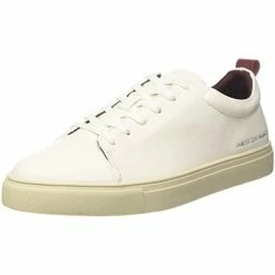 De gros 😀 Guess Baskets Homme en cuir Carlos Blanc Baskets mode Couleur Blanc ✨