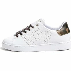 Le moins cher 🛒 Guess FL7RAO ELE12 Baskets mode Couleur Blanc 💯