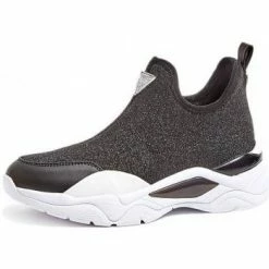 Bon marché ⌛ Guess Baskets Femme FL8FLKFAB12 Fleek Noir Baskets mode Couleur Noir 🔔