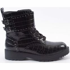 De gros ❤️ Guess Style écaille Bottines / 🥾 Boots Couleur Noir ✔️