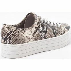 Meilleure affaire 🥰 Guess Logo écaille Baskets mode Couleur Gris ❤️ -Guess Soldes Boutique 19248395 500 D