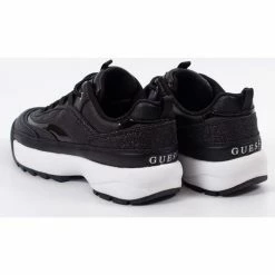 Acheter 👍 Guess black logo Baskets mode Couleur Noir 🎁 -Guess Soldes Boutique 19248396 500 E