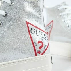 De gros 🔥 Guess Niapel Baskets mode Couleur Argent ⌛ -Guess Soldes Boutique 19454044 500 C