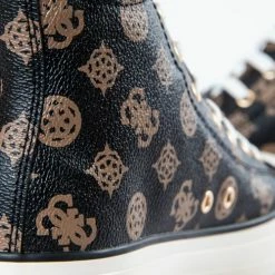 Remise ⭐ Guess Niafal Baskets mode Couleur Marron 😉 -Guess Soldes Boutique 19454048 500 C