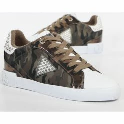 Bon marché 👍 Guess Classic logo Baskets mode Couleur Camouflage 🎉 -Guess Soldes Boutique 19481966 500 C