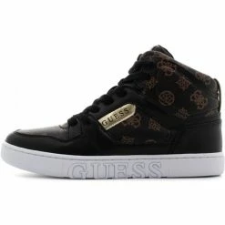 Nouveau 🔔 Guess FL5JS2FAL12 Baskets mode Couleur Noir ✔️ -Guess Soldes Boutique 19525187 500 F