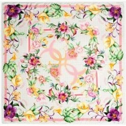 Budget ⭐ Guess foulard femme floral LOGO 4G gris Accessoires textile Couleur Gris 👍