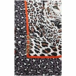 Meilleure vente 🧨 Guess Foulard femme Printed Kefiah ref51206 Gris 130*130 Accessoires textile Couleur Gris 🎉