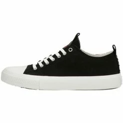 Vente flash 👏 Guess Baskets en toile ref 52611 Noir Baskets mode Couleur Noir 💯 -Guess Soldes Boutique 19767070 500 B