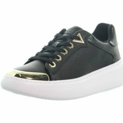 Offres 🧨 Guess Basket ref_50895 Noir Baskets mode Couleur Noir 🎉