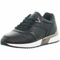 De gros ⭐ Guess Basket ref_50896 Noir Baskets mode Couleur Noir ⌛