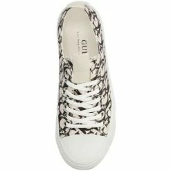 Top 10 😉 Guess Baskets en toile ref 52612 Black Baskets mode Couleur Noir ✔️ -Guess Soldes Boutique 19779836 500 D