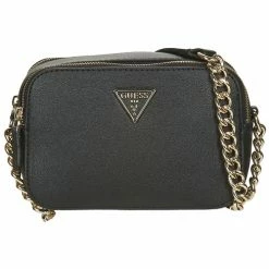 Promo 🔥 Guess NOELLE CROSSBODY CAMERA Besaces / Sacs bandoulière Couleur Noir 🎁