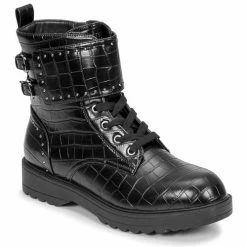 Meilleure vente 🌟 Guess WANDA Bottines / 🥾 Boots Couleur Noir 🤩