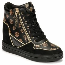 Sortie ❤️ Guess NANGY Baskets mode Couleur Noir ❤️
