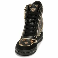 Sortie ❤️ Guess NANGY Baskets mode Couleur Noir ❤️ -Guess Soldes Boutique 19817609 500 C