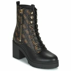 Vente flash 🎁 Guess CABRA Bottines / 🥾 Boots Couleur Noir / Marron 🎉